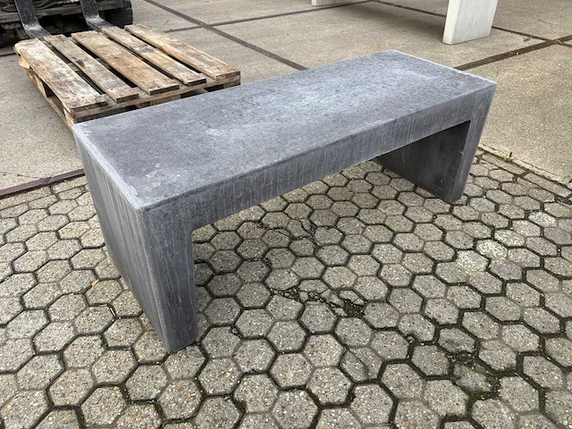 Zitbank beton - antraciet - 120 cm (2x) - afbeelding 2 van  3
