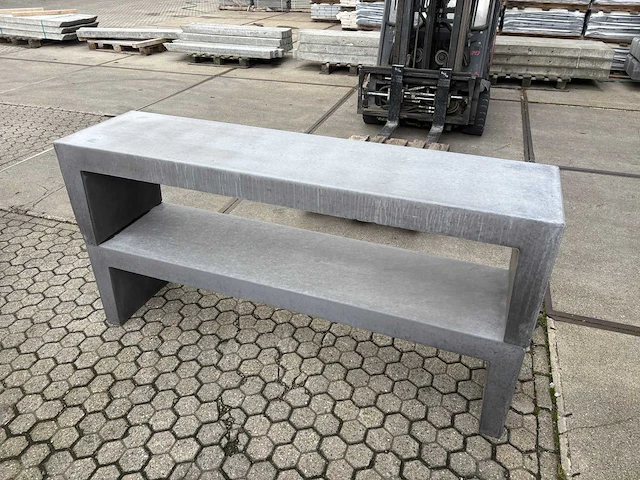 Zitbank beton - antraciet - 180 cm (1x) - afbeelding 2 van  3