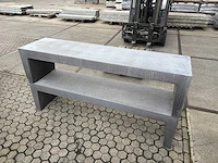 Zitbank beton - antraciet - 180 cm (1x) - afbeelding 2 van  3