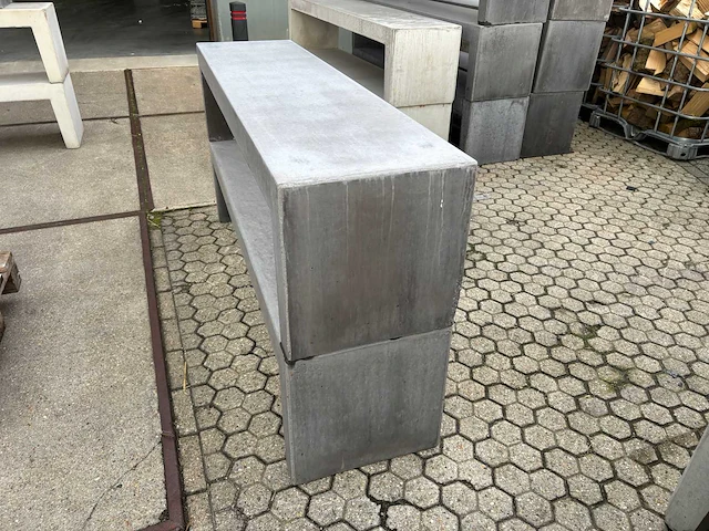 Zitbank beton - antraciet - 180 cm (1x) - afbeelding 3 van  3