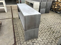 Zitbank beton - antraciet - 180 cm (1x) - afbeelding 3 van  3