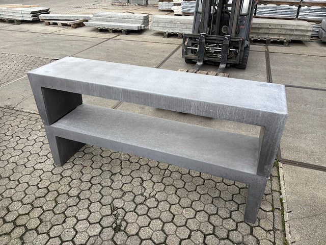 Zitbank beton - antraciet - 180 cm (2x) - afbeelding 2 van  3