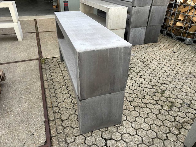 Zitbank beton - antraciet - 180 cm (2x) - afbeelding 3 van  3