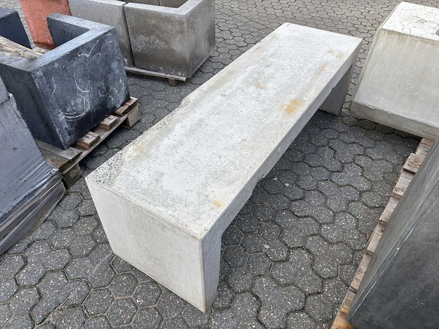 Zitbank beton - grijs - 150 cm - afbeelding 1 van  2