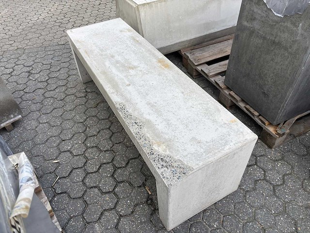 Zitbank beton - grijs - 150 cm - afbeelding 2 van  2