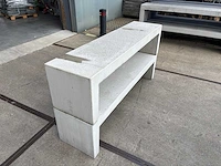 Zitbank beton - grijs - 180 cm (1x) - afbeelding 3 van  3