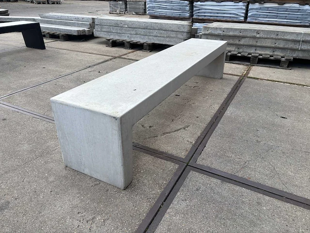 Zitbank beton - grijs - 220 cm - afbeelding 3 van  4