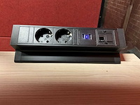 Zit/sta bureau 200x90cm - elektrisch verstelbaar + stroomvoorziening - afbeelding 3 van  6