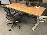 Zit/sta bureau met bureaustoel - afbeelding 2 van  7