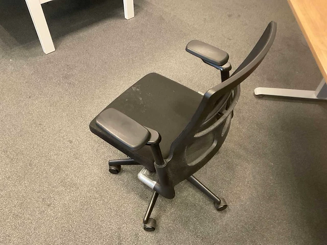 Zit/sta bureau met bureaustoel - afbeelding 5 van  7