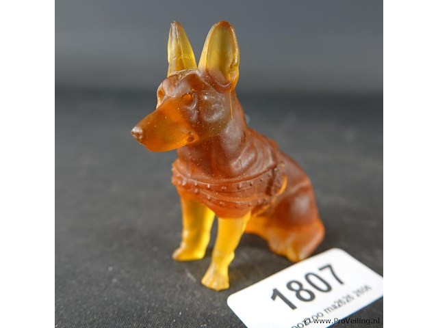 Zittende hond - afbeelding 1 van  5