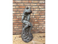 Zittende kikker 78 cm hoog - afbeelding 2 van  3