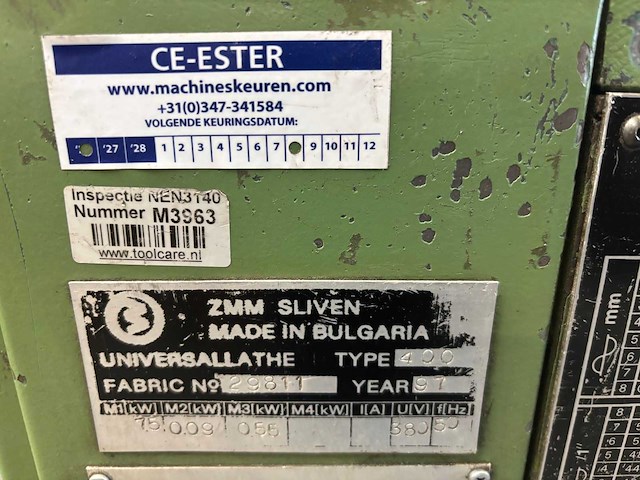 Zmm - - cu400 - centerdraaibank - afbeelding 8 van  17