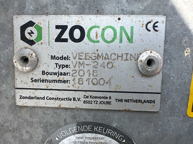 Zocon - vm-240 - veegmachine - afbeelding 7 van  7