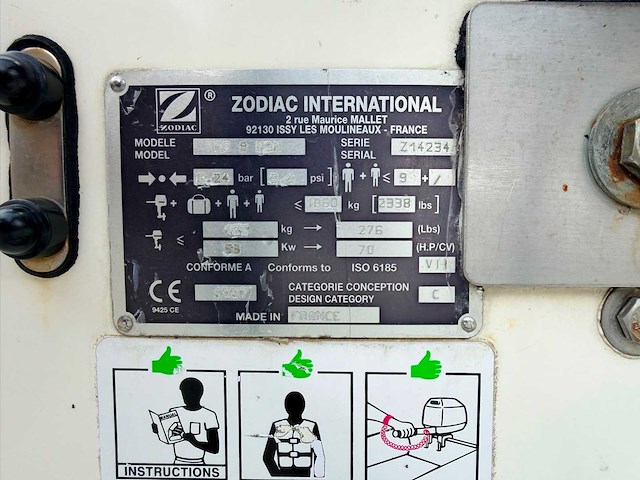 Zodiac - pro rib 9 man rib - rib boot - afbeelding 9 van  17