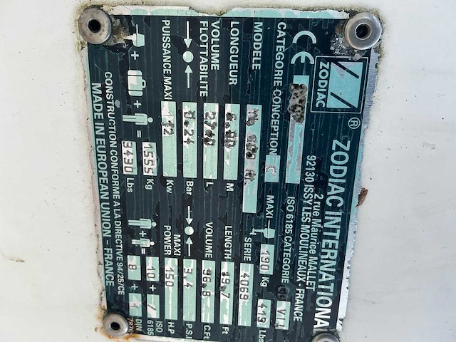 Zodiac - yacht line 600 - rib boot - afbeelding 37 van  44