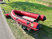 Zodiac mk2c futura rubberboot freewheel trailer - afbeelding 5 van  12