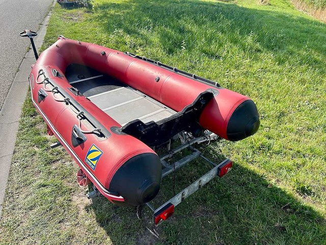 Zodiac mk2c futura rubberboot freewheel trailer - afbeelding 9 van  12