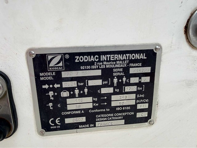 Zodiac prc 7 man rib boot - afbeelding 4 van  12