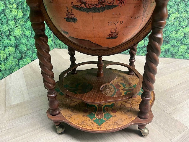 Zoffoli minerva - vintage verrijdbare barglobe h105 - afbeelding 12 van  17