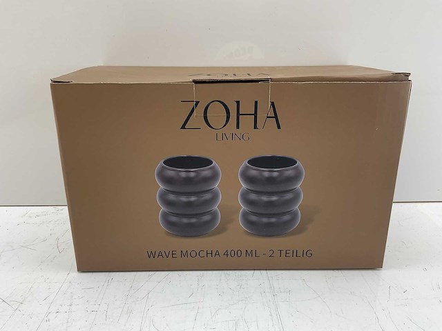 Zoha - wave mocha - koffiekopjes (20x) - afbeelding 3 van  4