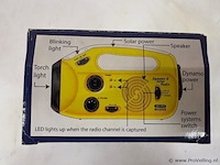Zonne- en dynamoradio met lamp gm725 - afbeelding 8 van  8