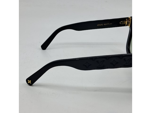 Zonnebril, louis vuitton, zwart/goud - afbeelding 8 van  12