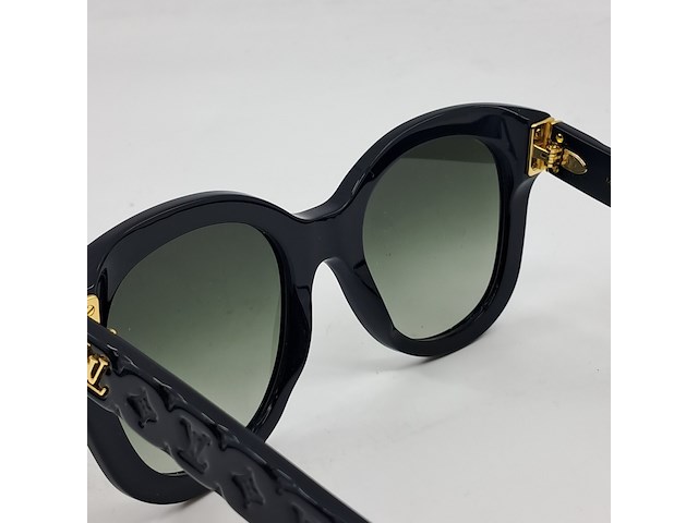 Zonnebril, louis vuitton, zwart/goud - afbeelding 10 van  12