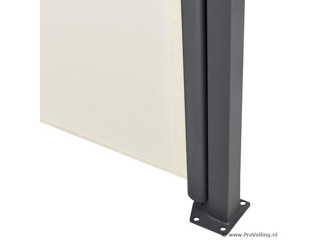 Zonnescherm / windscherm dubai - 500 x 160 cm - beige - afbeelding 4 van  8