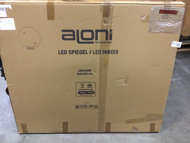 Zonsopkomst led spiegel met verwarming, aloni, ldhk1806 - afbeelding 2 van  3