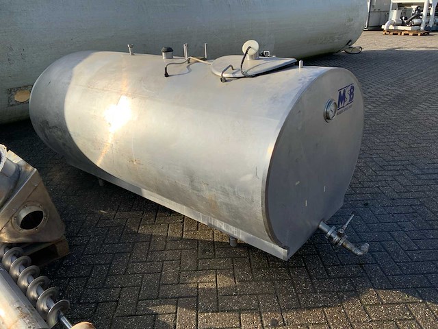Zout silo rvs tank met schroef - afbeelding 3 van  3