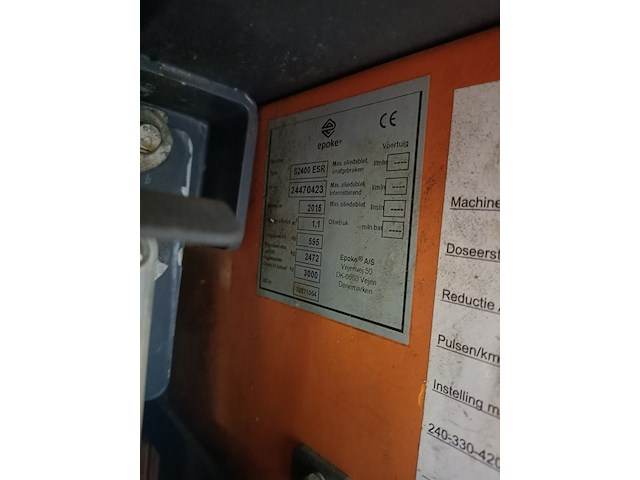Zoutstrooier 1.1m³, schuitemaker | epoke, s2400 esr, 2015 - afbeelding 6 van  15