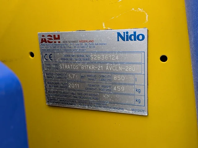 Zoutstrooier, nido, stratos b17kr-21, 2011 - afbeelding 9 van  17