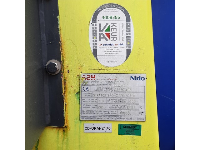 Zoutstrooier, nido, stratos b70-42 pcln-700, cd-orm-2176, 2013 - afbeelding 21 van  21