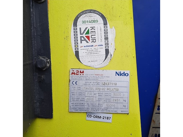 Zoutstrooier, nido, stratos b70-42 pcln-700, cd-orm-2187, 2013 - afbeelding 21 van  21