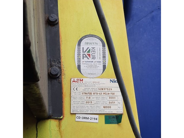 Zoutstrooier, nido, stratos b70-42 pcln-700, cd-orm-2194, 2013 - afbeelding 14 van  22