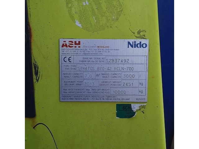 Zoutstrooier, nido, stratos b70-42 pcln-700, cd-orm-2202, 2013 - afbeelding 11 van  19