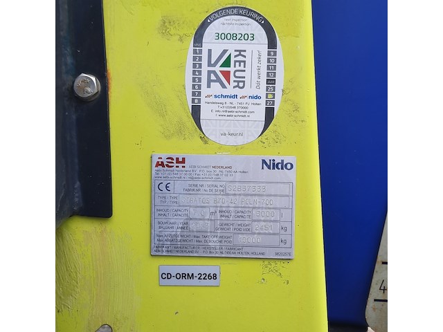 Zoutstrooier, nido, stratos b70-42 pcln-700, cd-orm-2268, 2013 - afbeelding 10 van  18