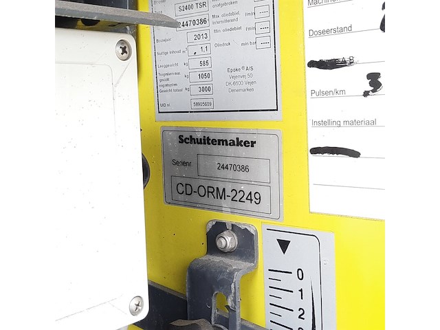Zoutstrooier op aanhanger, schuitemaker, s2400 tsr, cd-orm-2249, 2013 - afbeelding 20 van  32