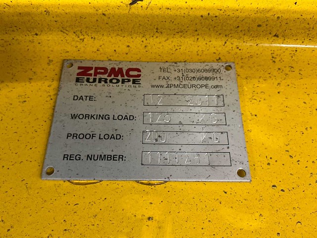 Zpmc europe - 2011 - zwenkkraan - afbeelding 3 van  11