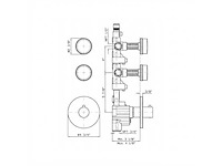 Zucchetti savoir thermostaat mixer kraan inbouw douche - zsv091.cc - afbeelding 2 van  4
