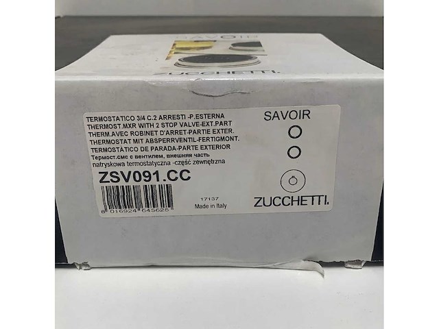 Zucchetti savoir thermostaat mixer kraan inbouw douche - zsv091.cc - afbeelding 3 van  4