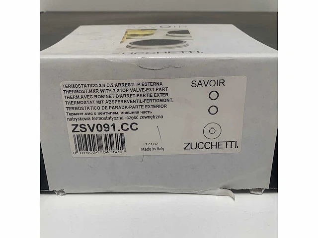 Zucchetti savoir thermostaat mixer kraan inbouw douche - zsv091.cc - afbeelding 5 van  7
