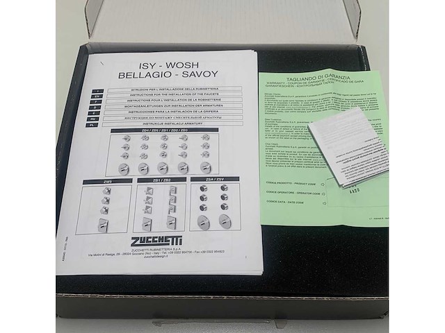 Zucchetti savoir thermostat mixer tap built -in shower - zsv091.cc - afbeelding 11 van  14