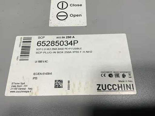 Zucchini stroom verdeelkast 250a (3x) - afbeelding 5 van  5