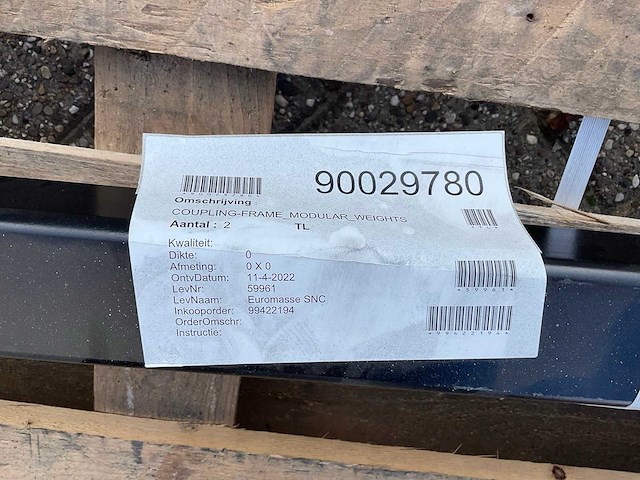 Zuidberg koppelframe voor frontgewicht - afbeelding 5 van  5