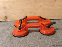 Zuigheffer met 2 zuignappen - 2 stuks - afbeelding 1 van  3