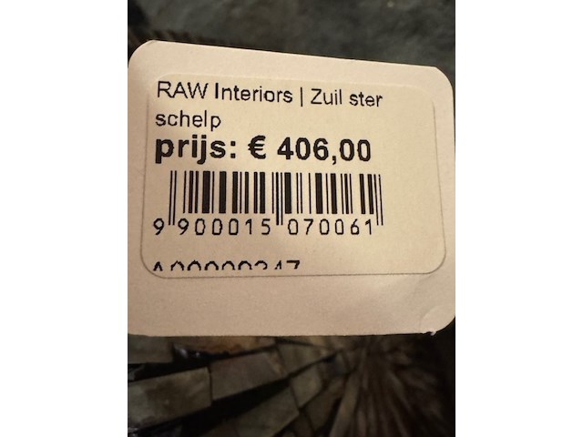 Zuil raw interiors, schelp - afbeelding 2 van  4