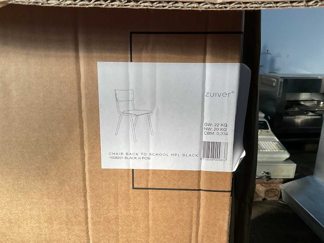 Zuiver back to school hpl eetkamerstoel (4x) - afbeelding 5 van  6