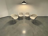Zuiver feston eetkamer stoelen stof grijs (4x) - afbeelding 1 van  6